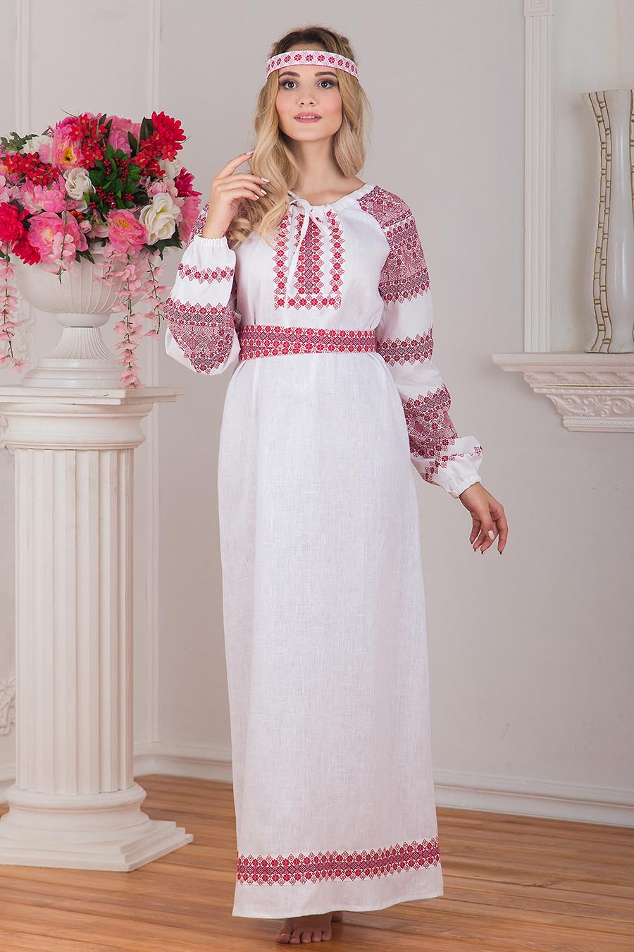 A playful frame from Women in Slavic costumes — online in Belford Roche